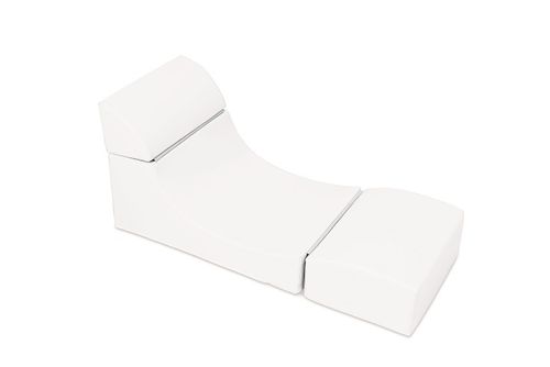 Kita "Hamburg" PVC/PU Möbel * faltbarer Sitz* Farbe: Weiß